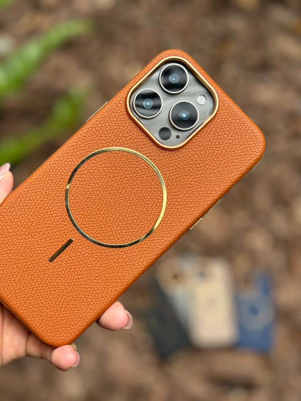 Premium Leather Case Available with MagSafe support for iPhone