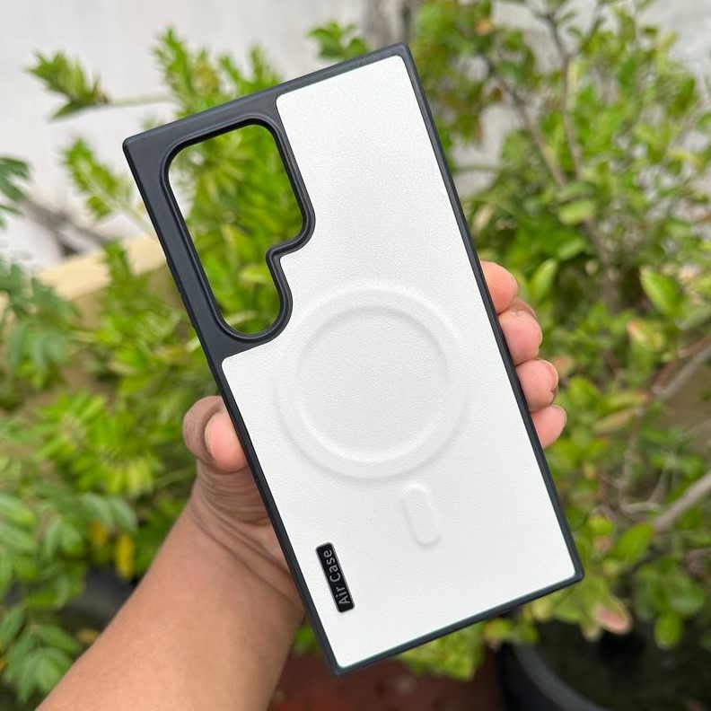 Air Case Pu Leather MagSafe Support  Case for Samsung